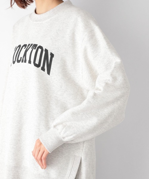 GLOBAL WORK（グローバルワーク）の「キレイ見えサラサラ起毛プリントプルオーバー/258250（スウェット・レディース・ライトグレー/ベージュ/ダークグレー/グレー系その他3・MEDIUM/LARGE）」の6枚目の写真