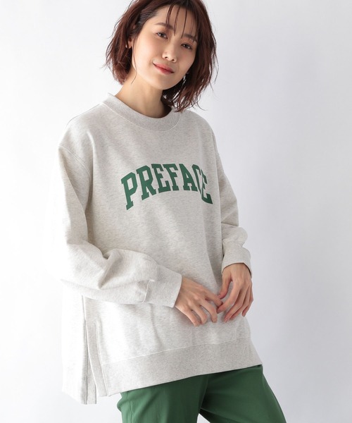 S*u様 brook スウェット セール】キレイ見えサラサラ起毛プリントプルオーバー/258250