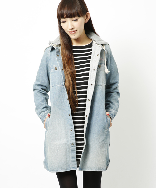 MILKFED.（ミルクフェド）の「DENIM COMBI COAT （デニムコート/ロング