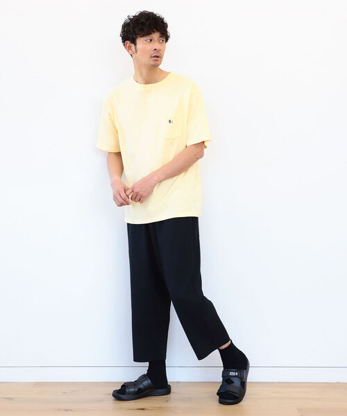 B:MING by BEAMS（ビーミングバイビームス）の「B:MING by BEAMS / 刺繍ポケット クルーネックTシャツ(リラックスフィット)（Tシャツ/カットソー・メンズ・ネイビー/オフホワイト/オレンジ/ミント・SMALL/MEDIUM/LARGE/X-LARGE）」の9枚目の写真