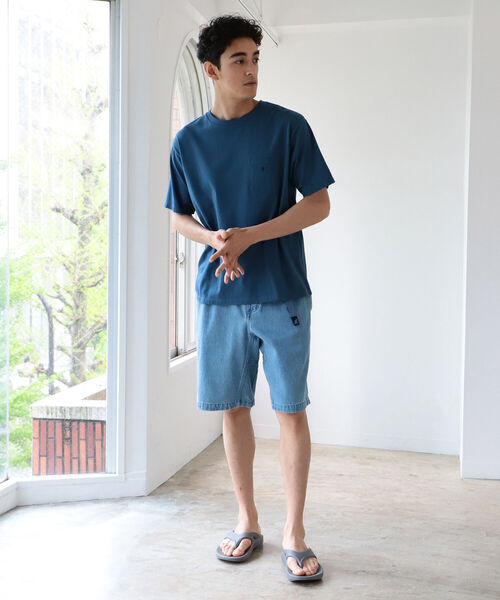 B:MING by BEAMS（ビーミングバイビームス）の「B:MING by BEAMS / 刺繍ポケット クルーネックTシャツ(リラックスフィット)（Tシャツ/カットソー・メンズ・ネイビー/オフホワイト/オレンジ/ミント・SMALL/MEDIUM/LARGE/X-LARGE）」の8枚目の写真