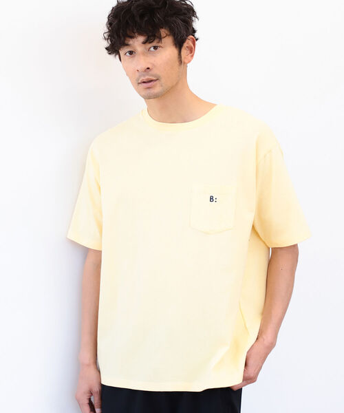 B:MING by BEAMS（ビーミングバイビームス）の「B:MING by BEAMS / 刺繍ポケット クルーネックTシャツ(リラックスフィット)（Tシャツ/カットソー・メンズ・ネイビー/オフホワイト/オレンジ/ミント・SMALL/MEDIUM/LARGE/X-LARGE）」の18枚目の写真
