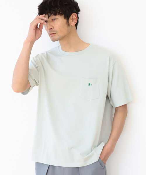 B:MING by BEAMS（ビーミングバイビームス）の「B:MING by BEAMS / 刺繍ポケット クルーネックTシャツ(リラックスフィット)（Tシャツ/カットソー・メンズ・ネイビー/オフホワイト/オレンジ/ミント・SMALL/MEDIUM/LARGE/X-LARGE）」の19枚目の写真