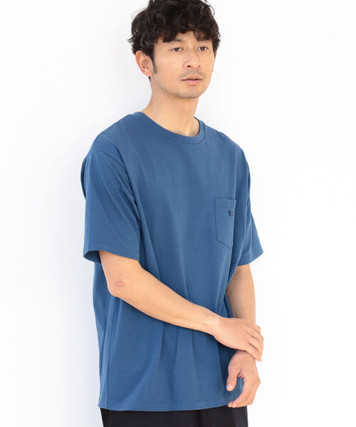 B:MING by BEAMS（ビーミングバイビームス）の「B:MING by BEAMS / 刺繍ポケット クルーネックTシャツ(リラックスフィット)（Tシャツ/カットソー・メンズ・ネイビー/オフホワイト/オレンジ/ミント・SMALL/MEDIUM/LARGE/X-LARGE）」の22枚目の写真