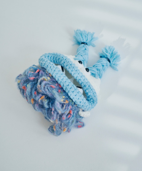 macaroni edge(マカロニエッジ)の「〈macaroni edge/マカロニエッジ〉毛糸のマスコット エアポッズケース(AirPods/AirPodsPro)(ヘッドフォン/イヤホン・レディース・マルチ/ピンク系2/ピンク系1/グリーン/カラフル/レッド系/ライトブルー/ライトグリーン/ライトベージュ・2/1/3)」の20枚目の写真