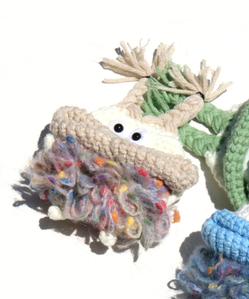 macaroni edge(マカロニエッジ)の「〈macaroni edge/マカロニエッジ〉毛糸のマスコット エアポッズケース(AirPods/AirPodsPro)(ヘッドフォン/イヤホン・レディース・マルチ/ピンク系2/ピンク系1/グリーン/カラフル/レッド系/ライトブルー/ライトグリーン/ライトベージュ・2/1/3)」の22枚目の写真