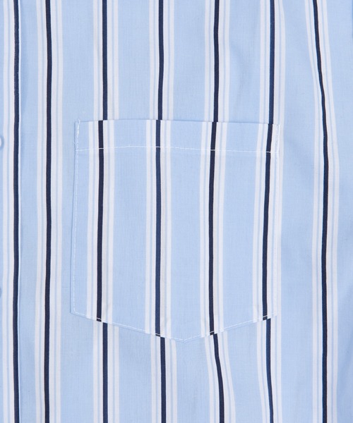 PUNYUS（プニュズ）の「クレリックストライプシャツ（シャツ/ブラウス・レディース・ピンク/ブルー・1/2/4/3）」の5枚目の写真