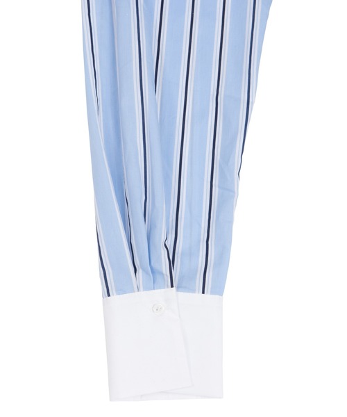 PUNYUS（プニュズ）の「クレリックストライプシャツ（シャツ/ブラウス・レディース・ピンク/ブルー・1/2/4/3）」の7枚目の写真