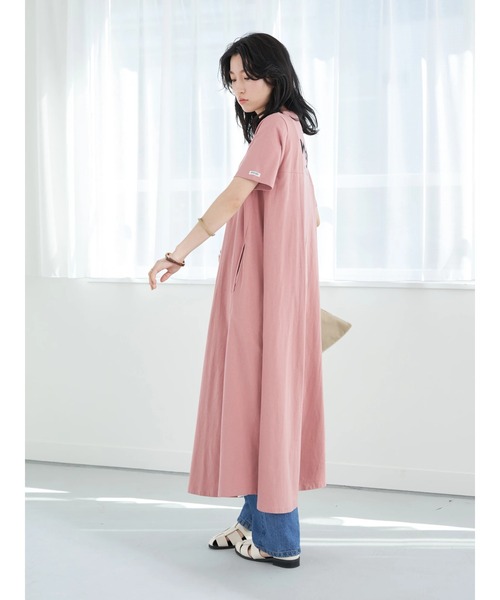 Wrangler（ラングラー）の「Wrangler バックロゴワンピース*（ワンピース・レディース・チャコールグレー/ピンク系その他2・FREE）」の8枚目の写真