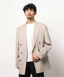 【LA BOUCLE】ピークドラペル ダブルブレスト ジャケット