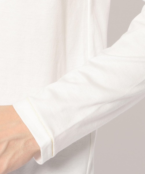 FranCisT_MOR.K.S.（フランシストモークス）の「FranCisT_MOR.K.S./フランシスト モークス/SUPIMA COTTON SMOOTH V L/S “VISIONARIES 5_CS "E”/MT2933 /Vネックロングスリーブバック刺繍（Tシャツ/カットソー・メンズ・ブラック/ホワイト・4/2/3）」の10枚目の写真