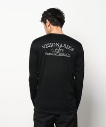 FranCisT_MOR.K.S. | FranCisT_MOR.K.S./フランシスト モークス/SUPIMA COTTON SMOOTH V L/S “VISIONARIES 5_CS "E”/MT2933 /Vネックロングスリーブバック刺繍(Tシャツ/カットソー)
