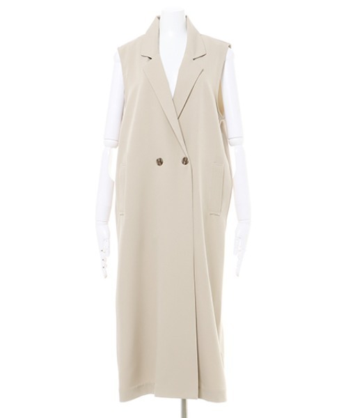 INGNI（イング）の「ロングテーラージレ(セットアップ対応)（ベスト・レディース・ブラック/ベージュ/ブラウン系その他2/アイボリー・M）」の19枚目の写真