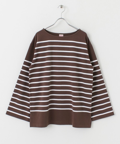 Healthknit（ヘルスニット）の「『別注』Healthknit×URBAN RESEARCH　ボーダーカットソー（Tシャツ/カットソー・レディース・ブラウン系その他/グリーン系その他/ブルー/ブルー系その他/ピンク系その他/オレンジ系その他・FREE）」の20枚目の写真