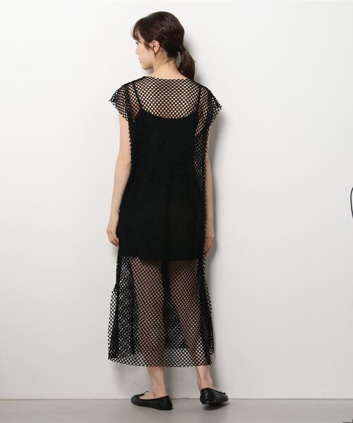 AS KNOW AS PINKY（アズノゥアズピンキー）の「メッシュッシュきめるワンピース（ワンピース・レディース・ブラック/ベージュ/ブルー・FREE）」の16枚目の写真