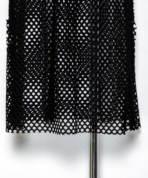 AS KNOW AS PINKY（アズノゥアズピンキー）の「メッシュッシュきめるワンピース（ワンピース・レディース・ブラック/ベージュ/ブルー・FREE）」の10枚目の写真