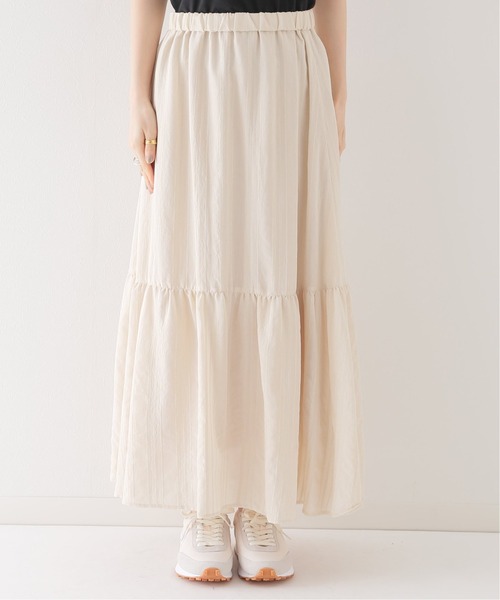 JOURNAL STANDARD relume（ジャーナルスタンダード　レリューム）の「モールストライプティアードスカート（スカート・レディース・ブラック/アイボリー・FREE）」の15枚目の写真