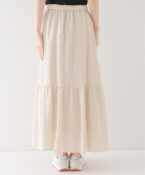 JOURNAL STANDARD relume（ジャーナルスタンダード　レリューム）の「モールストライプティアードスカート（スカート・レディース・ブラック/アイボリー・FREE）」の9枚目の写真