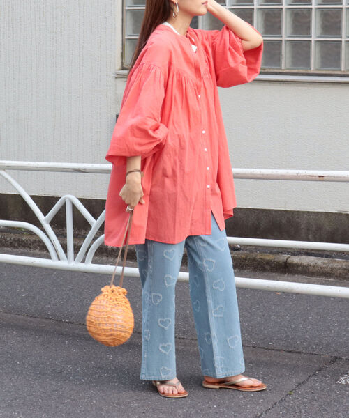 The Bagmati（ザバグマティ）の「【BAGMATI/バグマティ】透かし柄編みアバカ巾着バッグ（ショルダーバッグ・レディース・グリーン/オレンジ/ブラック系その他・FREE）」の20枚目の写真