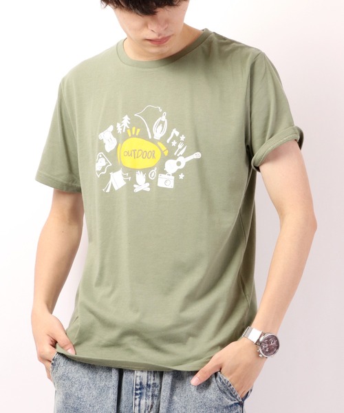 FUNALIVE(ファンアライブ)の「BF2 select デザインプリントTシャツ(Tシャツ/カットソー・メンズ・ホワイト/チャコールグレー/ブラック/ベージュ/ネイビー/カーキ/ブルー/グリーン/ホワイト系その他/グリーン系その他/チャコール・LL/M/L)」の8枚目の写真