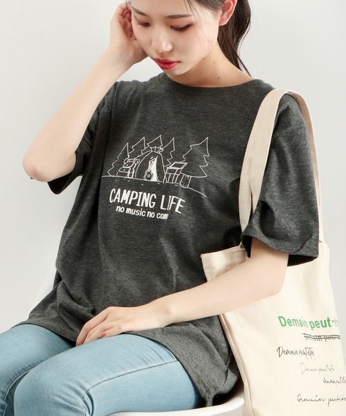 FUNALIVE(ファンアライブ)の「BF2 select デザインプリントTシャツ(Tシャツ/カットソー・メンズ・ホワイト/チャコールグレー/ブラック/ベージュ/ネイビー/カーキ/ブルー/グリーン/ホワイト系その他/グリーン系その他/チャコール・LL/M/L)」の6枚目の写真
