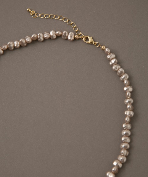 COLOR TOKYO ACCESSORIES（カラートウキョウアクセサリー）の「シンプル淡水パールネックレス（ネックレス・レディース・ホワイト/ベージュ・FREE）」の11枚目の写真