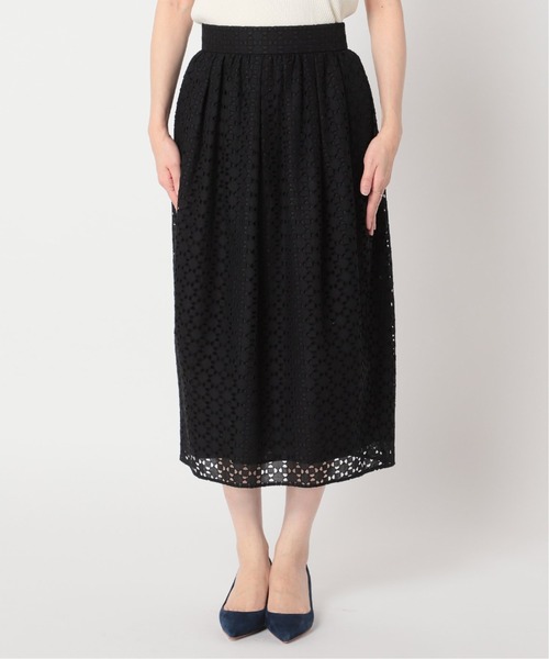 Noble（ノーブル）の「スクエアーレースコクーンスカート（スカート・レディース・ブラック/ホワイト・38/36）」の11枚目の写真