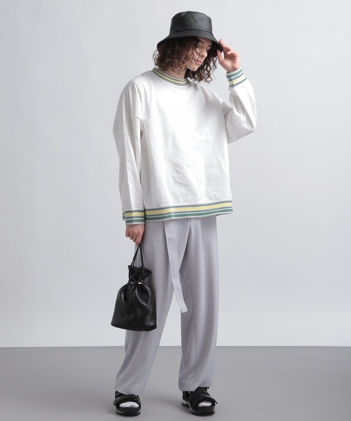 HARE（ハレ）の「【SETUP対応】ワイドベルトトラウザー(HARE)（その他パンツ・メンズ・ブラック/グレー/グリーン・SMALL/MEDIUM）」の17枚目の写真