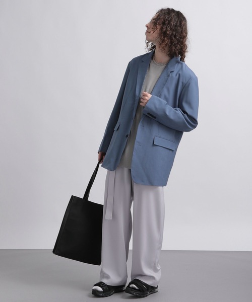 HARE（ハレ）の「【SETUP対応】ワイドベルトトラウザー(HARE)（その他パンツ・メンズ・ブラック/グレー/グリーン・SMALL/MEDIUM）」の10枚目の写真