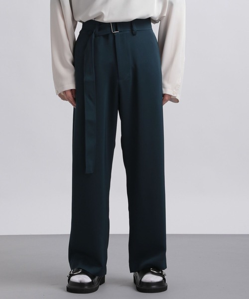 HARE（ハレ）の「【SETUP対応】ワイドベルトトラウザー(HARE)（その他パンツ・メンズ・ブラック/グレー/グリーン・SMALL/MEDIUM）」の15枚目の写真