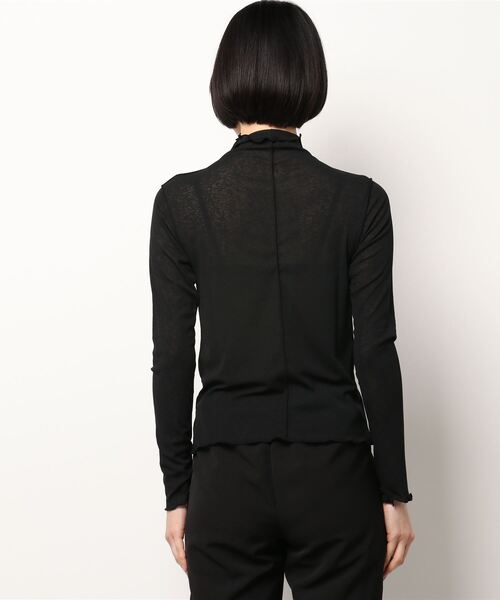 COLONY 2139（コロニートゥーワンスリーナイン）の「シアーネットメロータートルネックトップス（Tシャツ/カットソー・レディース・ブラック/オフホワイト・FREE）」の4枚目の写真