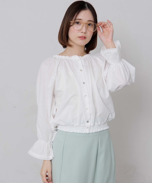 flower（フラワー）の「ウォータリーグラス（メガネ・レディース・ベージュ/グレー・FREE）」の6枚目の写真