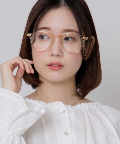 flower（フラワー）の「ウォータリーグラス（メガネ・レディース・ベージュ/グレー・FREE）」の13枚目の写真
