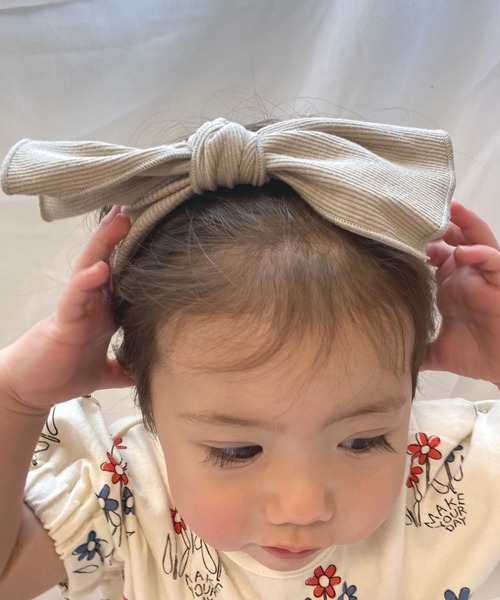 MAKE YOUR DAY（メイクユアデイ）の「ベビーヘアバンド（その他ベビー用品・キッズ・ベージュ/オフホワイト/ピンク・FREE）」の16枚目の写真
