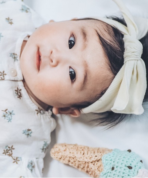 MAKE YOUR DAY（メイクユアデイ）の「ベビーヘアバンド（その他ベビー用品・キッズ・ベージュ/オフホワイト/ピンク・FREE）」の14枚目の写真