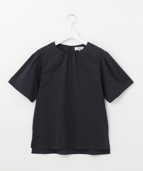 J.PRESS(ジェイプレス)の「【洗える】 ポリエステル ラミー Poplin ボリューム スリーブ ブラウス(シャツ/ブラウス・レディース・ライトグレー系/ライトグリーン系/ネイビー系・11/9)」の8枚目の写真