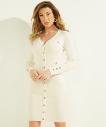 Guess | Eco Katia Logo Button Sweater Dress(ワンピース)