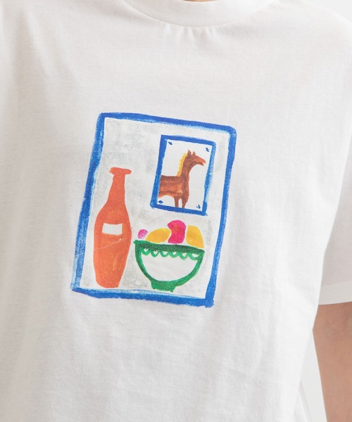 POU DOU DOU(プードゥドゥ)の「マルチプリントTee(Tシャツ/カットソー・レディース・ブラック/オフホワイト/ライトベージュ・3)」の7枚目の写真