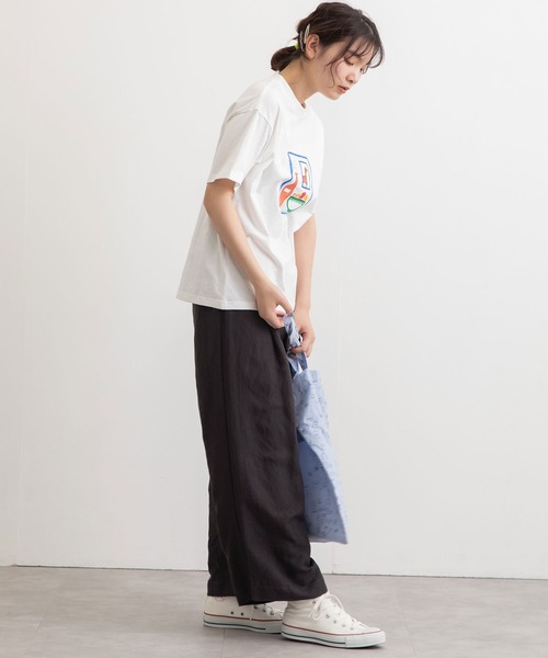 POU DOU DOU(プードゥドゥ)の「マルチプリントTee(Tシャツ/カットソー・レディース・ブラック/オフホワイト/ライトベージュ・3)」の9枚目の写真