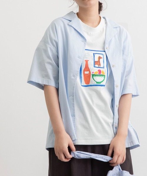 POU DOU DOU(プードゥドゥ)の「マルチプリントTee(Tシャツ/カットソー・レディース・ブラック/オフホワイト/ライトベージュ・3)」の10枚目の写真