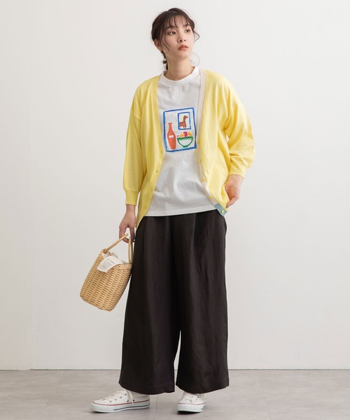 POU DOU DOU(プードゥドゥ)の「マルチプリントTee(Tシャツ/カットソー・レディース・ブラック/オフホワイト/ライトベージュ・3)」の15枚目の写真