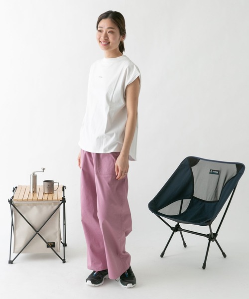 EKAL(エカル)の「EKAL フレンチスリーブカットソー(Tシャツ/カットソー・レディース・ホワイト/オレンジ/グレイッシュベージュ/チャコール・FREE)」の17枚目の写真