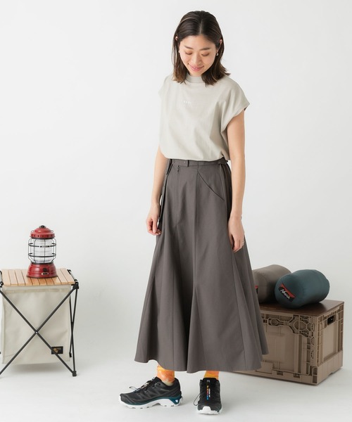 EKAL(エカル)の「EKAL フレンチスリーブカットソー(Tシャツ/カットソー・レディース・ホワイト/オレンジ/グレイッシュベージュ/チャコール・FREE)」の14枚目の写真