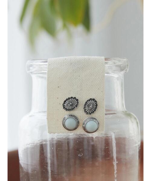 AMERICAN HOLIC（アメリカンホリック）の「【WEB限定】天然石ピアスセット（ピアス（両耳用）・レディース・ブラック/ライトブルー/パープル・FREE）」の19枚目の写真