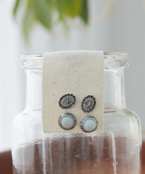 AMERICAN HOLIC（アメリカンホリック）の「【WEB限定】天然石ピアスセット（ピアス（両耳用）・レディース・ブラック/ライトブルー/パープル・FREE）」の10枚目の写真