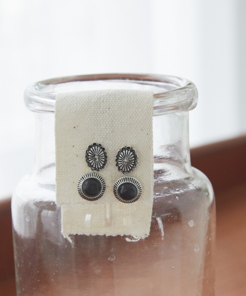 AMERICAN HOLIC（アメリカンホリック）の「【WEB限定】天然石ピアスセット（ピアス（両耳用）・レディース・ブラック/ライトブルー/パープル・FREE）」の9枚目の写真