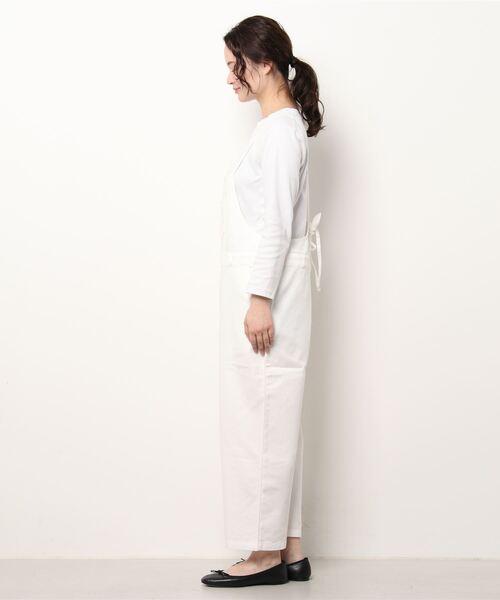 Samansa Mos2（サマンサ モスモス）の「キャミサロペット（サロペット/オーバーオール・レディース・ネイビー/オフホワイト/サックスブルー・ﾌﾘ-）」の5枚目の写真