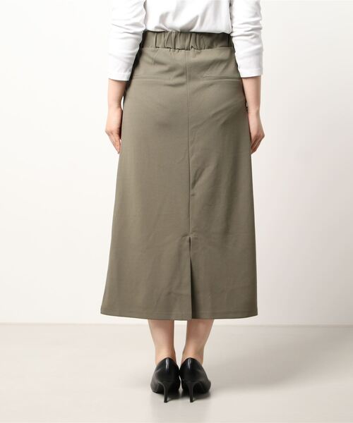 HONEYSUCKLE ROSE（ハニーサックルローズ）の「【HONEYSUCKLE ROSE】カットロングスカート（スカート・レディース・パープル/ダークグレー/カーキブラウン・M/L）」の4枚目の写真