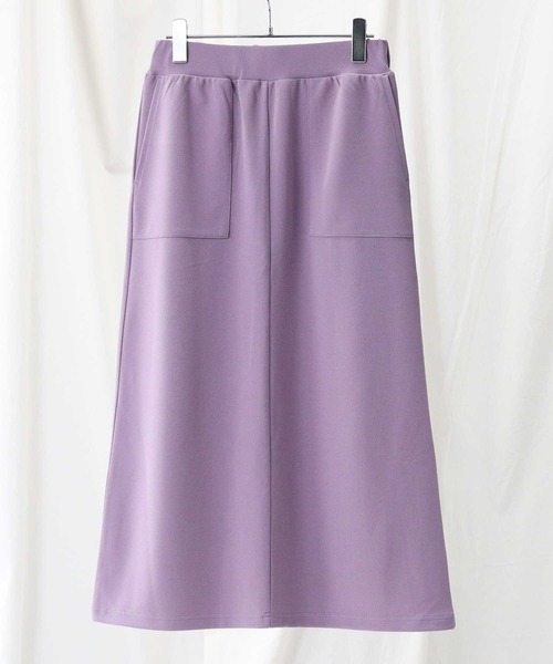 HONEYSUCKLE ROSE（ハニーサックルローズ）の「【HONEYSUCKLE ROSE】カットロングスカート（スカート・レディース・パープル/ダークグレー/カーキブラウン・M/L）」の16枚目の写真