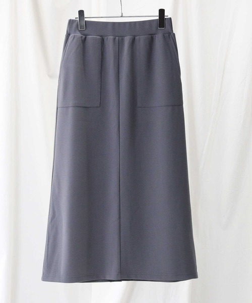 HONEYSUCKLE ROSE（ハニーサックルローズ）の「【HONEYSUCKLE ROSE】カットロングスカート（スカート・レディース・パープル/ダークグレー/カーキブラウン・M/L）」の17枚目の写真